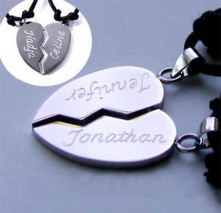 Necklace Best Friends with TWO OPTIONAL NAMES engraving