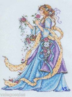 Design Works Counted Cross Stitch kit 9 x 12 ~ ROSE LADY Sale #2493