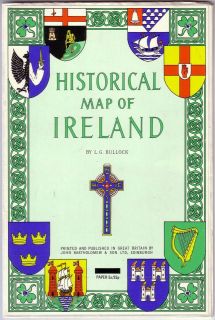 26 x 39 HISTORICAL MAP OF IRELAND/ John Bartholomew & Son, Ltd 
