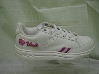 Ladies Reebok G Unit Leather Trainers, White + Pink