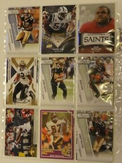 New Orleans Saints 18 card lot Mark Ingram, Marques Colston, mixed 