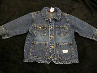Unisex Baby Gap blue denim jean jacket barn coat size 2 Yrs