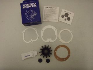Volvo Penta Sea Water Cooling Pump Impeller Kit New OEM 4.3L,5.0L,5.7L 