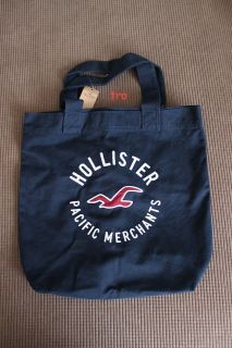 Hollister Womens Bettys Navy blue So Cal Book Tote Bag