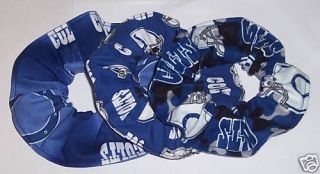 Indianapolis Colts Fabric Hair Scrunchies Ties NFL