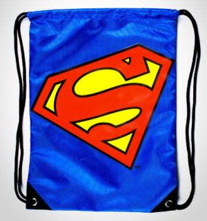   Comics Originals Superman Logo Back Sack Cinch Bag Sack Sling Backpack