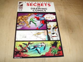   SECRETS OF DRAWING COMICS # 1 STAN LEE INTRO Comic Book 1994 VF