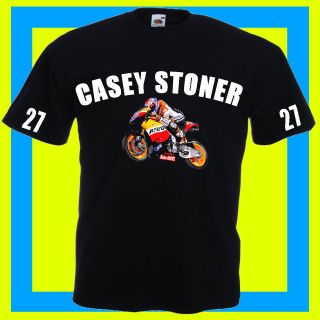 CASEY STONER MOTO GP 27 T SHIRT ALL SIZES COLOURS AVAILABLE
