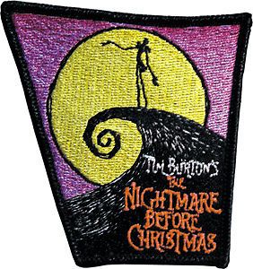 Nightmare Before Christmas Poster Logo Embroidered Iron On Patch