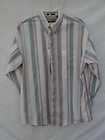 Reed St James Mens LS Striped Shirt XL Regular PolyCotton Whites FREE 