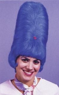 WHITE PURPLE OR BLUE BEEHIVE WIG MARGE SIMPSON COSTUME DRESS FW9269