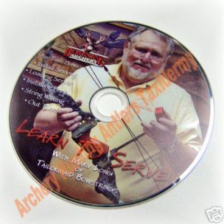 archery bow string serving peep how to dvd video time