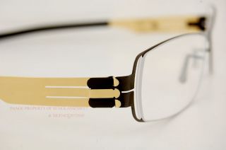 Brand New ic! berlin Eyeglasses Frames Model ryoma s. Color gunmetal 