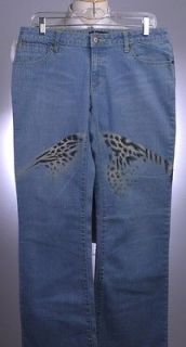 ISW* Nwt $542.00 An for Me Tiger Knees Hand Painted FLASHY Jeans 31 