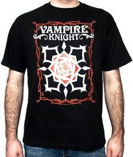 vampire knight rose logo black mens t shirt