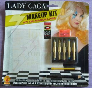 lady gaga official glitter makeup kit costume new