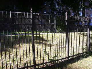 Antique Wrought iron fence railing TALL 7 ft. fence with posts over 