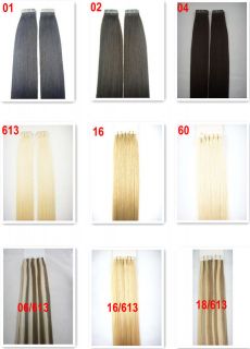 New Popular 50g&20pcs Remy Tape A Or AAA 18 22Long 100% Human Hair 