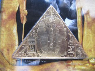 Isle of Man 2008 The Return of Tutankhamun 24K Gold clad Coin in 