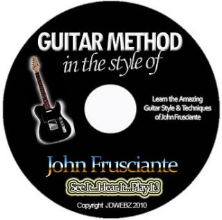 John Frusciante Guitar Tab Software Lesson CD + FREE BONUSES