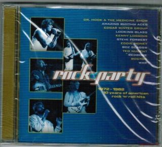 Rock Party 1972 1982 CD Edgar Winter Dr Hook Ted Nugent Looking Glass 