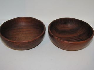 Kay Bojesen. Teak wood bowls. Fully marked, 1950es Danish Modern.