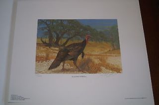 Newly listed 1983 NWTF Turkey Print w/ Stamp by Lee LeBlanc #16