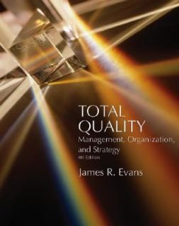   , Organization, and Strategy by James R. Evans 2004, Paperback