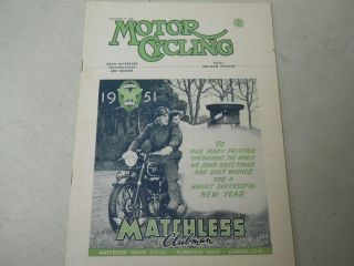   28, 1950, Motor Cycling Magazine, Matchless Clubman, James Comet
