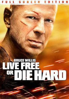 Die Hard 4 Live Free or Die Hard DVD, 2007, Rated Full Frame Single 