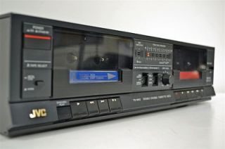 jvc stereo dual cassette deck tape player recorder td w10j