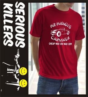   Car wash funny mens T shirt gift idea for a man F7 Karate Kid