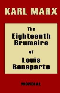   Brumaire of Louis Bonapar by Karl Marx 2005, Paperback