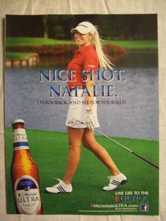2012 Magazine Advertisement Page For Michelob Ultra Beer Natalie 