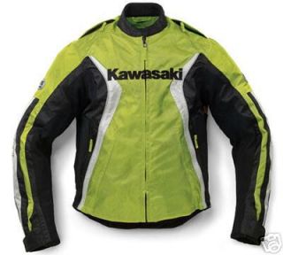 kawasaki nylon ninja motorcycle jacket new green xs time left
