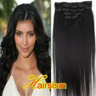 18 7pcs 70G Clip in human Curly Hair extensions #18/613 Mix Color 100 