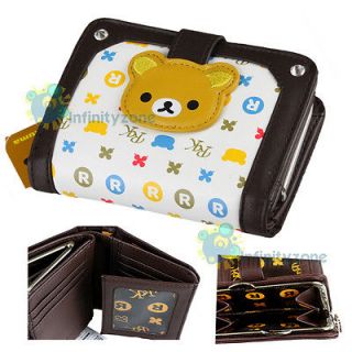 Newly listed SAN X Rilakkuma Bear Brown Sequin Leatherette Card Holder 