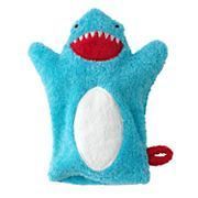 Jumping Beans Shark Washcloth Bath Mitt Puppet terry cloth 9x8 NWT $10