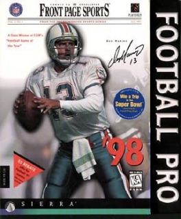 Front Page Sports Football Pro 98 PC CD professional NFL players 