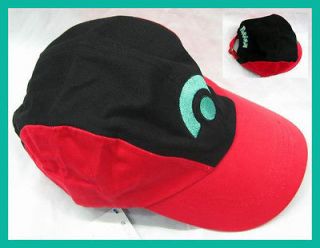 Pokemon Ash Ketchum black green Hat Cap *UK SELLER* cosplay costume