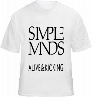 Simple Minds T shirt Alive & Kicking Retro Promo Style Artwork 80s 