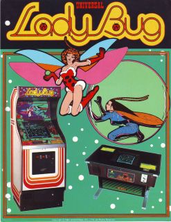 LADY BUY ORIGINAL VIDEO ARCADE GAME SALES FLYER BROCHURE 1981 
