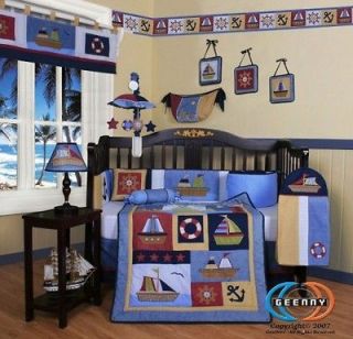 Newly listed Boutique Baby Boy Sailor 13PCS CRIB BEDDING SET