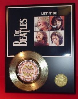 The Beatles LET IT BE 24k Gold Record Limited Edition