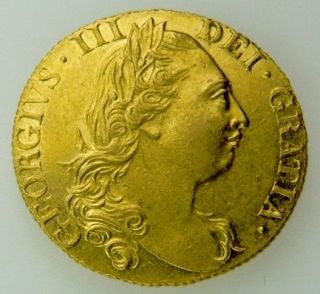 1777 George III Gold Guinea CGS EF 60. Valued at £1400. Now 25 