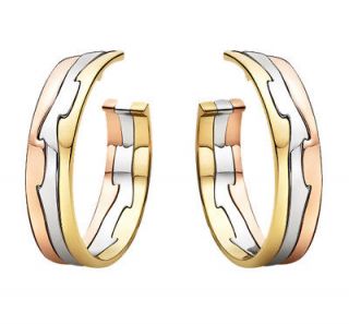 georg jensen 18 ct gold earhoops 1511 d fusion from
