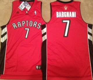 Andrea Bargnani Toronto Raptors Adidas Red Swingman Mens Sewn Jersey 