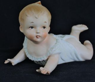 VTG Japan 1950s Ceramic Piano Baby Doll Figure Number U5649 Figurine 