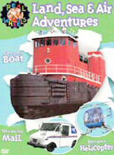 Real Wheels   Land Air And Sea Adventures DVD, 2004, Gift Box With Toy 