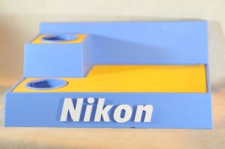 Nikon Camera lens DISPLAY CASE Dealers item from 70s COLLECTORS 